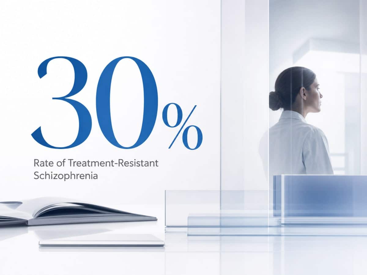 Infographic showing Rate of Treatment-Resistant Schizophrenia