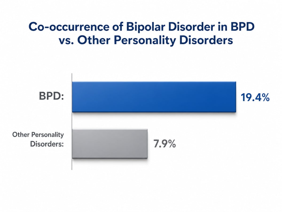 Chart showing Co-occurrence of Bipolar Disorder in BPD vs. Other Personality Disorders
