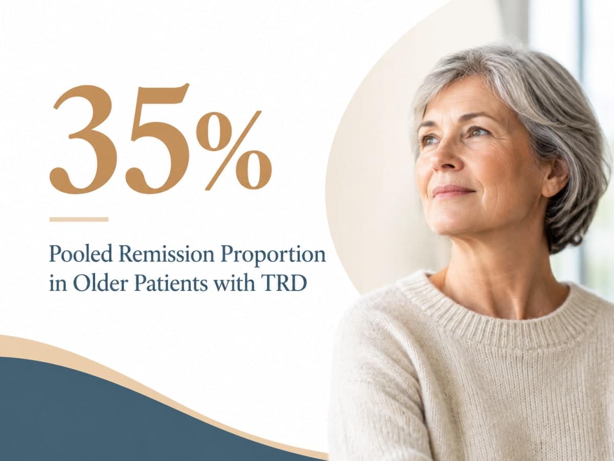 35% pooled remission stat for older adults with treatment-resistant depression in Prescott.